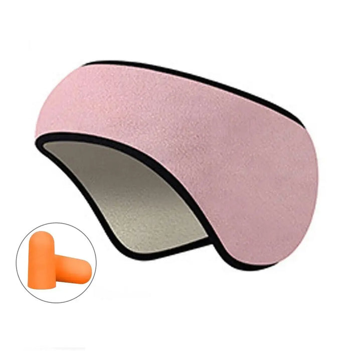 Comfortable Three-Layer Blackout Sleep Mask with Ear Muffs