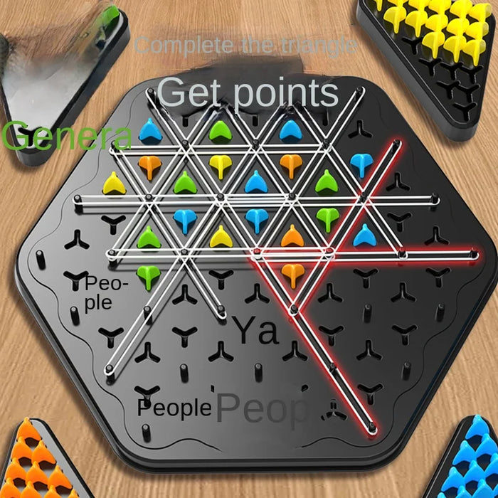 Triangle Rubber Band Puzzle Game – Desktop Logic IQ Toy