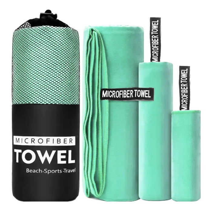 3-Piece Quick-Dry Microfiber Sports Towel Set