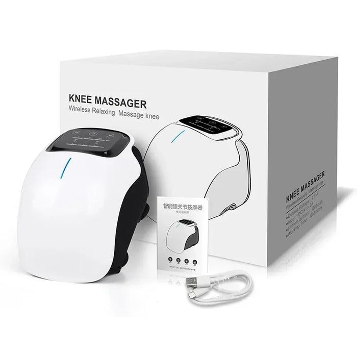 Cordless Knee Massager with Heat, Vibration & LED Display