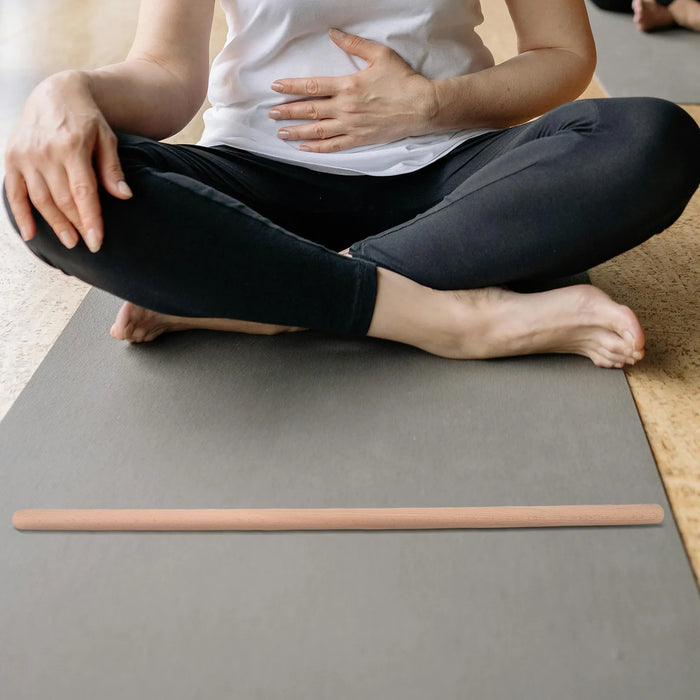 Wooden Yoga Posture Corrector Stick – 60cm Back & Shoulder Trainer