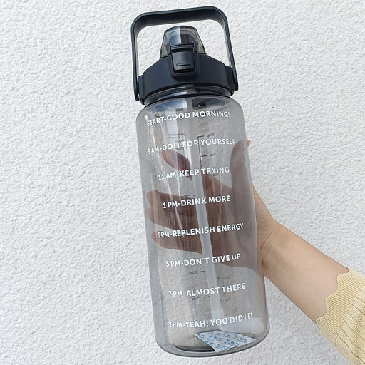 2L Motivational Clear Water Bottle - Flamin' Fitness