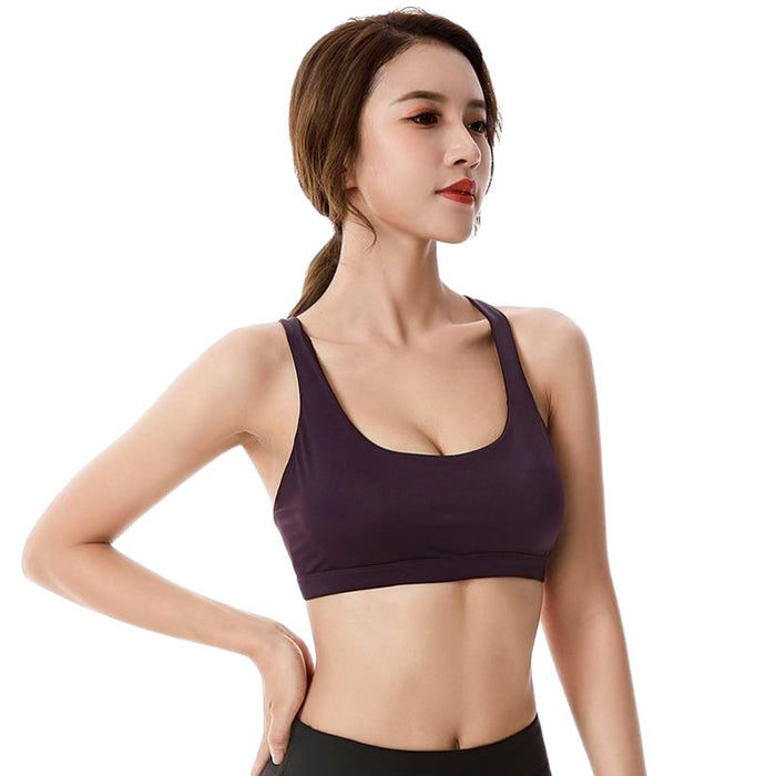 Crisscross Padded Sports Bra - Flamin' Fitness