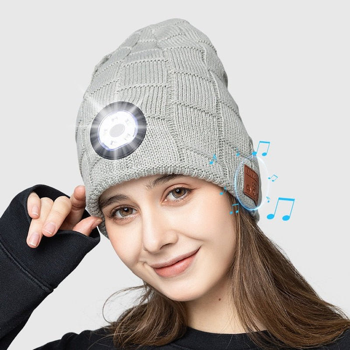Beanie Led Module Extra Warm Rechargeable LED & Bluetooth Beanie — Flamin' Fitness