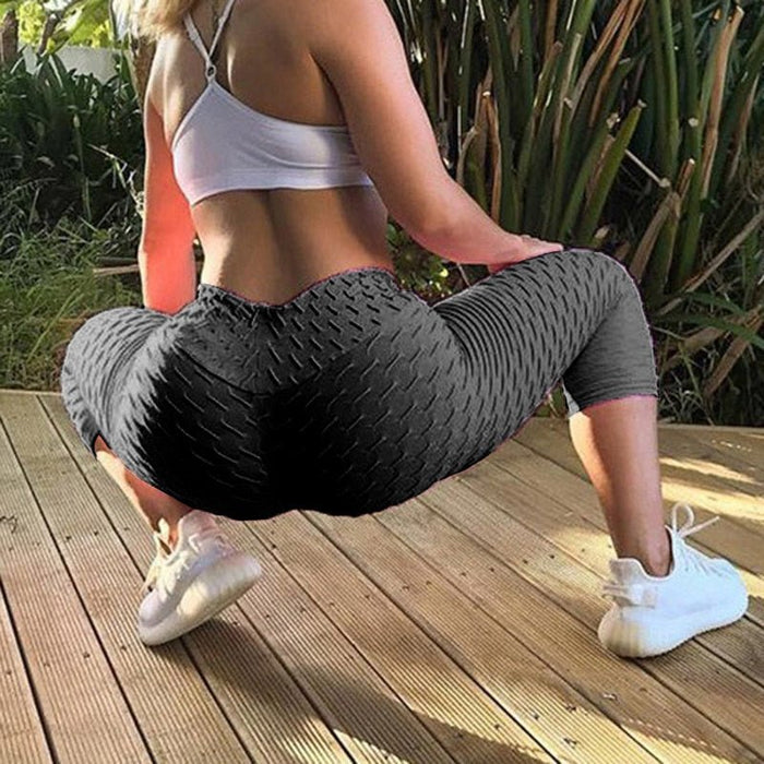 Honeycomb Anti-Cellulite Gym Leggings - Flamin' Fitness