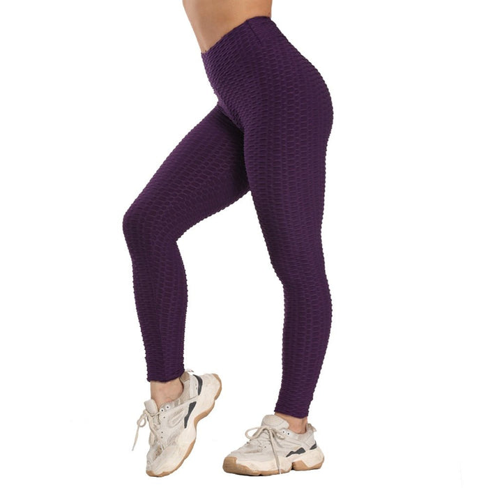 Honeycomb Anti-Cellulite Gym Leggings - Flamin' Fitness