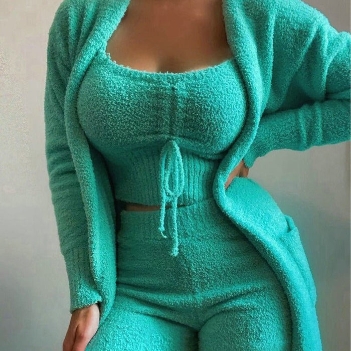 SnuggleSoft Fleece Loungewear Set - Flamin' Fitness