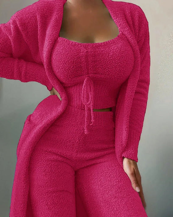 SnuggleSoft Fleece Loungewear Set - Flamin' Fitness