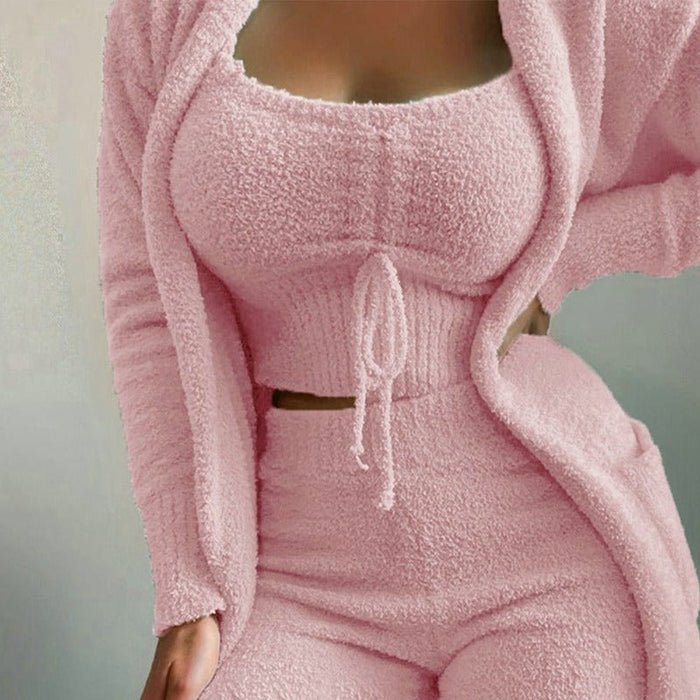 SnuggleSoft Fleece Loungewear Set - Flamin' Fitness